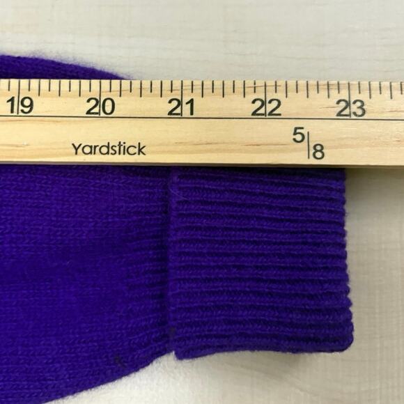 YARNWORKS Purple Angora Lambswool Blend Sweater Women’s Medium - Picture 8 of 8